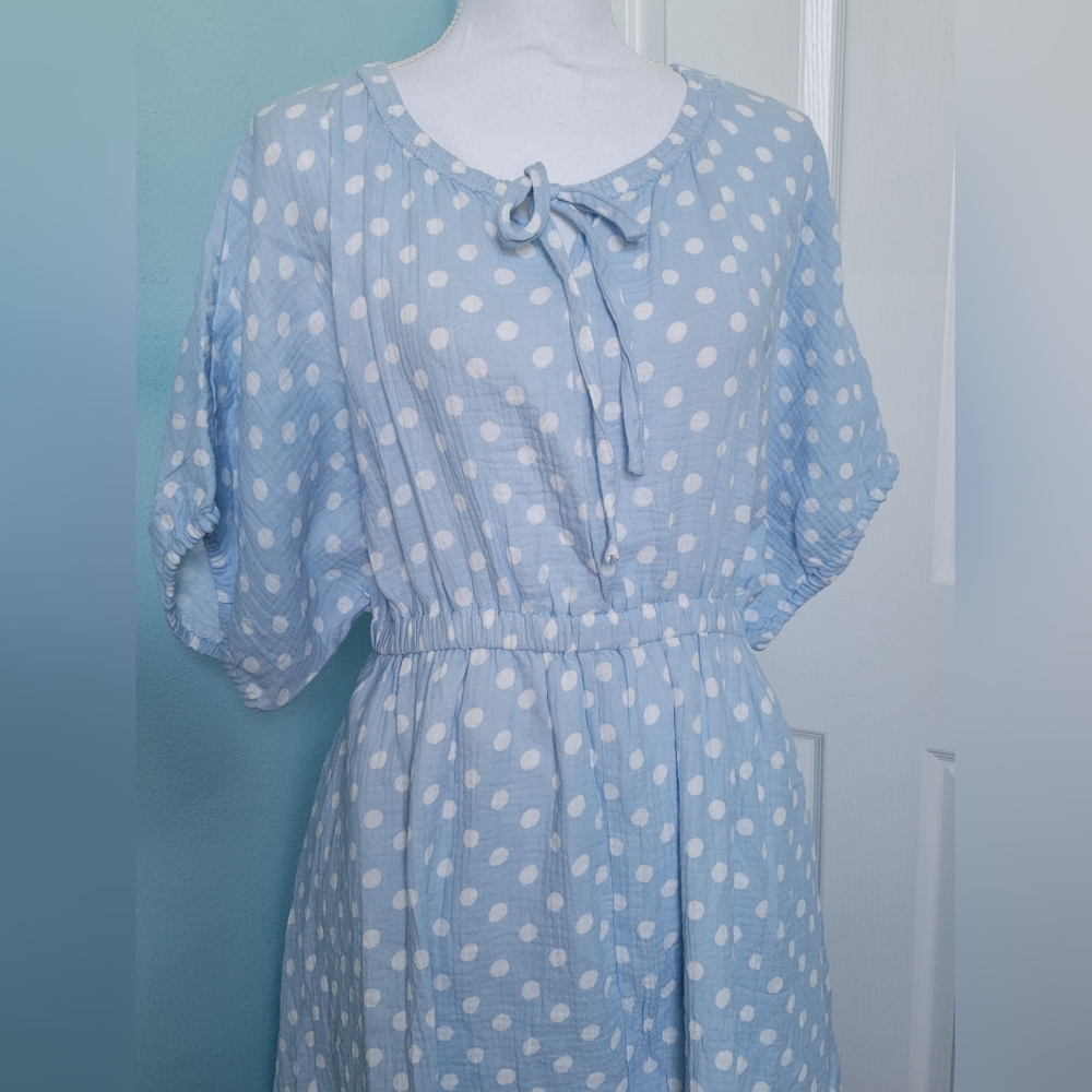 Fresh Blue Polka Dot Dress - Picture 2 of 5
